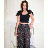 シフォンリボン シャーリングビキニ セット水着 レディース | OSYAREVO | 詳細画像2 