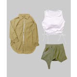 シアーシャツ 付き サイドレースアップ スイムウェア 水着 レディース | OSYAREVO | 詳細画像29 