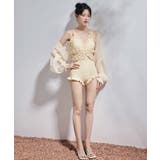 ボレロ付きバックシャンフリルレースワンピース レディース | OSYAREVO | 詳細画像14