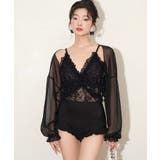 ボレロ付きバックシャンフリルレースワンピース レディース | OSYAREVO | 詳細画像2