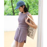 トップス付き リブ タンキニ 4点セット 水着 セットアップ レディース | OSYAREVO | 詳細画像48