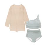 カーディガン 付き ワンショルダー ビキニ セットアップ 水着 レディース | OSYAREVO | 詳細画像54