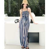 カバーアップ リゾート柄 オールインワン 水着 レディース | OSYAREVO | 詳細画像3