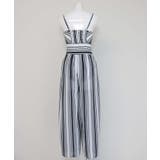 ワイドパンツ 付き ストライプ柄 ワンピース水着 レディース | OSYAREVO | 詳細画像28 