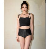 水着 レディース シャーリング ビキニ セットアップ 2点セット セパレート | OSYAREVO | 詳細画像5 