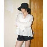 カバーアップ ギャザー ブラウス セットアップ 体型カバー レディース | OSYAREVO | 詳細画像4 