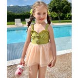 キッズ キャビッジ チュール ワンピース 水着 | OSYAREVO | 詳細画像3 