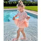 キッズ フラワープリント チュール ワンピース 水着 | OSYAREVO | 詳細画像17 