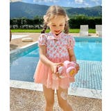 キッズ フラワー柄 チャイナ チュール ワンピース 水着 | OSYAREVO | 詳細画像2