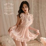 セクシーランジェリー フリルフレア ワンピースランジェリー 下着 ベビードール | OSYAREVO | 詳細画像4