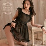 セクシーランジェリー フリルフレア ワンピースランジェリー 下着 ベビードール | OSYAREVO | 詳細画像8