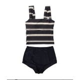 ブラックラフボーダー | タンキニ 水着 セットアップ レディース | OSYAREVO
