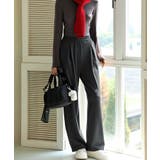 チャコール | タック入り スウェット パンツ | OSYAREVO