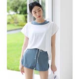 トップス付き リブ タンキニ 4点セット 水着 セットアップ レディース | OSYAREVO | 詳細画像10