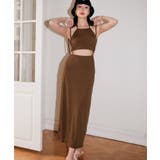 ロングスカート付き ハイネック リブ ビキニ 水着 セットアップ レディース | OSYAREVO | 詳細画像26 