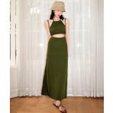 ロングスカート付き ハイネック リブ ビキニ 水着 セットアップ レディース | OSYAREVO | 詳細画像37 