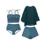 シアートップス付き シャーリングビキニ セットアップ 水着 レディース | OSYAREVO | 詳細画像92