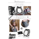 ハロウィン コスプレ 胸元セクシー囚人コスチュームヘッドアクセ | OSYAREVO | 詳細画像10 