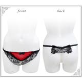 パール付き ショーツ レッド | OSYAREVO | 詳細画像2 