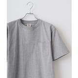 ヘザ-グレ- | CROSS & STITCH マックスウエイトポケットTシャツ | TRUSS