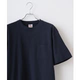 ネイビ- | CROSS & STITCH マックスウエイトポケットTシャツ | TRUSS