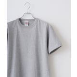 ヘザ-グレ- | CROSS & STITCH マックスウエイトバインダーネックTシャツ | TRUSS