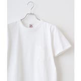 ホワイト | CROSS & STITCH バインダーネックポケットTシャツ | TRUSS