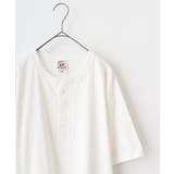 ナチュラル | CROSS & STITCH マックスウェイト ヘンリーネック半袖Tシャツ | TRUSS
