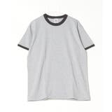 ヘザーグレー×スミクロ | CROSS & STITCH マックスウェイト 半袖 リンガーTシャツ | TRUSS
