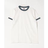 ナチュラル×デニム | CROSS & STITCH マックスウェイト 半袖 リンガーTシャツ | TRUSS