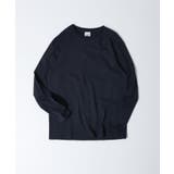 ネイビ- | CROSS & STITCH マックスウェイトロングスリーブTシャツ | TRUSS