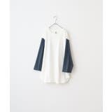 ナチュラル×デニム | CROSS & STITCH 3/4スリーブ ベースボールTシャツ | TRUSS