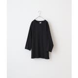 ディープブラック | CROSS & STITCH オープンエンド フットボール 七分袖Tシャツ | TRUSS