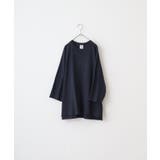 ネイビ- | CROSS & STITCH リラックスフィット ラグランTシャツ | TRUSS