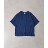 Dブルー | CROSS & STITCH マックスウェイト オーバーサイズ 半袖 Tシャツ | TRUSS
