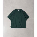Dグリーン | CROSS & STITCH マックスウェイト オーバーサイズ 半袖 Tシャツ | TRUSS