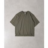 アーミーグリーン | CROSS & STITCH マックスウェイト オーバーサイズ 半袖 Tシャツ | TRUSS