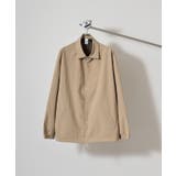 ベージュ | TRUSS SUSTAINABLE リサイクルポリエステル コーチジャケット | TRUSS
