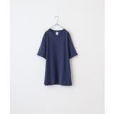 Pネイビー | CROSS & STITCH 6.2オンス ピグメント 半袖 Tシャツ | TRUSS