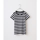 ホワイト×ブラック | TRUSS ウィメンズボーダーTシャツ | TRUSS