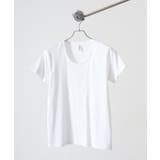 ホワイト | TRUSS スリムフィットUネックTシャツ | TRUSS