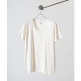 オフホワイト | TRUSS スリムフィットUネックTシャツ | TRUSS