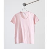 フロストピンク | TRUSS スリムフィットUネックTシャツ | TRUSS
