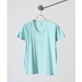 フロストスカイ | TRUSS スリムフィットUネックTシャツ | TRUSS