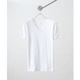 ホワイト | TRUSS スリムフィットVネックTシャツ | TRUSS