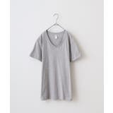 ヘザ-グレ- | TRUSS スリムフィットVネックTシャツ | TRUSS
