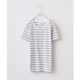 ホワイト×ヘザーグレー | TRUSS ナローボーダーTシャツ | TRUSS