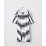 ホワイト×ネイビー | TRUSS ナローボーダーTシャツ | TRUSS