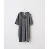 ヘザーブラック | TRUSS トライブレンドVネックTシャツ | TRUSS