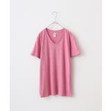 ヘザーピンク | TRUSS トライブレンドVネックTシャツ | TRUSS